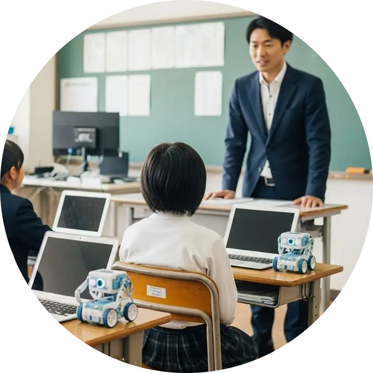 学校の授業の様子